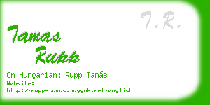 tamas rupp business card